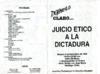 Juicio Ético a la Dictadura