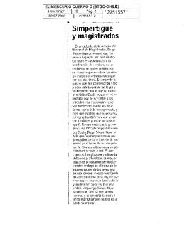 Simpertigue y magistrados