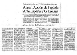 Afinan Acción de Protesta ante España y G. Bretaña