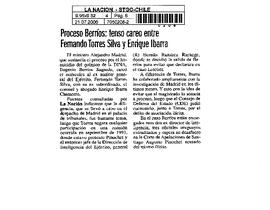 Proceso Berríos: tenso careo entre Fernando Torres Silva y Enrique Ibarra