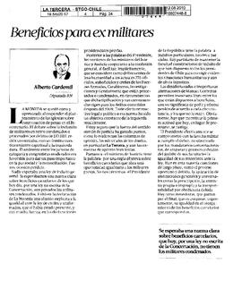 Beneficios para ex militares