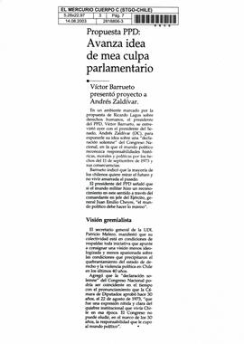 Propuesta PPD: Avanza idea de mea culpa parlamentario