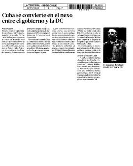 Cuba se convierte en el nexo entre el gobierno y la DC.