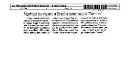 Ministro no viajará a Brasil a interrogar a "Ramiro".