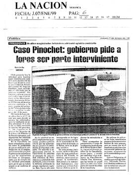 Caso Pinochet: gobierno pide a lores ser parte interviniente