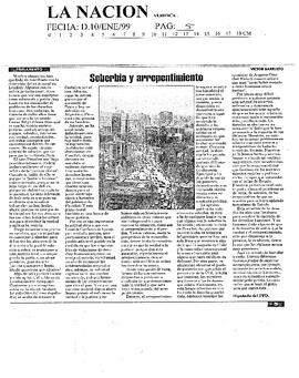 Soberbia y arrepentimiento