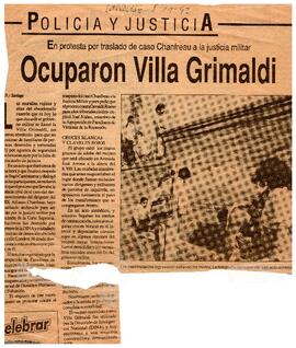 Ocuparon Villa Grimaldi