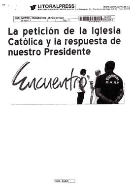 La petición de la Iglesia Católica y la respuesta de nuestro Presidente