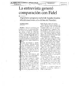 La entrevista generó comparación con Fidel