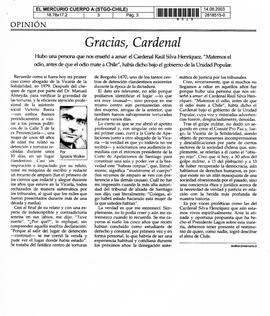 Gracias, Cardenal