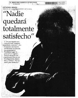 José Miguel Insulza: Adelantos de la propuesta de DD.HH. del Gobierno