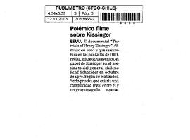 Polémico filme sobre Kissinger