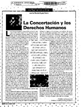 La concertación y los Derechos Humanos.
