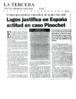 Lagos justifica en España actitud en caso Pinochet