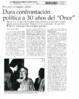 Dura confrontación política a 30 años del "Once"