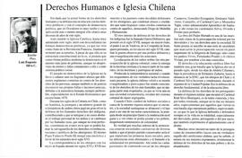 Derechos Humanos e Iglesia chilena