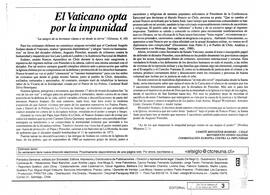 El vaticano opta por la impunidad