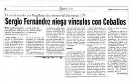 Sergio Fernández niega vínculos con Ceballos