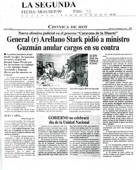 General (R) Arellano Stark pidió a ministro Guzmán anular cargos en su contra