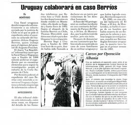 Uruguay colaborará en caso Berríos