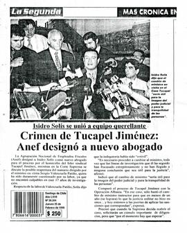 Crimen de Tucapel Jiménez: Anef designó a nuevo abogado
