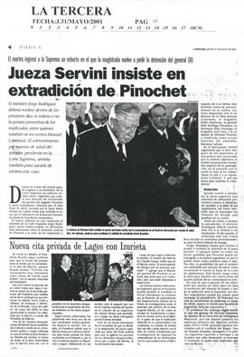 Jueza Servini insiste en extradición de Pinochet