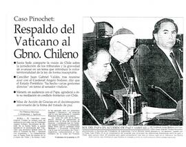 Caso Pinochet: Respaldo del Vaticano al Gobierno Chileno