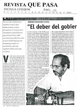 "El deber del gobierno es ayudarme"