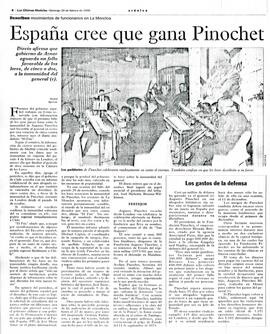 España cree gana Pinochet