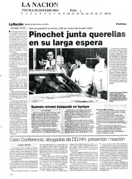 Pinochet junta querellas en su larga espera