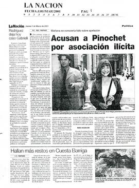 Acusan a Pinochet por asociación ilícita