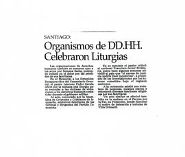 Organismos de DD.HH. celebraron liturgias
