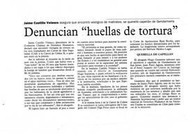 Denuncian "huellas de tortura"