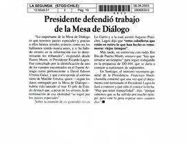 Presidente defendió trabajo de la Mesa de Diálogo