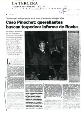 Caso Pinochet: querellantes buscan torpedear informe de Rocha