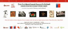 20 años Sitio de Memoria Corporación Parque por la Paz Villa Grimaldi. Seminario Internacional de...