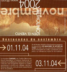 Muestra Salón Fundadores, Biblioteca Nacional. Tremolinos en el viento