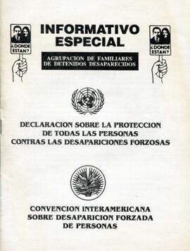 Agrupación de Familiares de Detenidos Desaparecidos. Declaración sobre la protección de las perso...