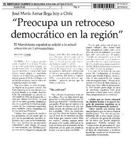 Preocupa un retroceso democrático en la región