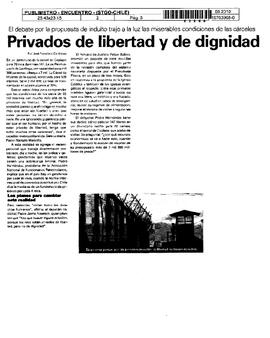 Privados de libertad y de dignidad