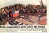 “Emotiva inauguración de parque en la ex Villa Grimaldi”
