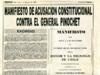 “Manifiesto de acusación constitucional contra el General Pinochet”