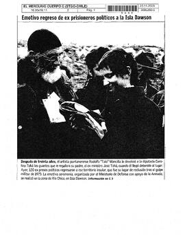 Emotivo regreso de ex prisioneros políticos a la Isla Dawson