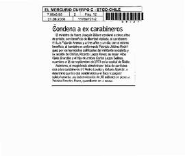 Condenan a ex carabineros.