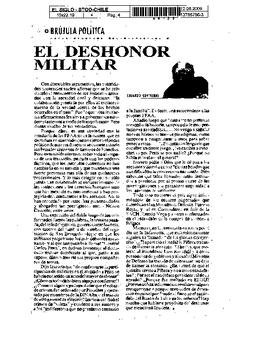 El Deshonor militar.
