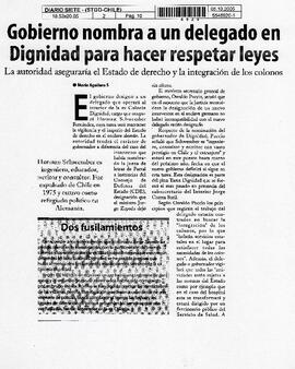 Gobierno nombra a un delegado en Dignidad para hacer respetar las leyes.