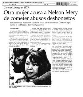 Otra mujer acusa a Nelson Mery de cometer abusos deshonestos