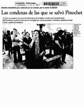 Las condenas de las que se salvó Pinochet.