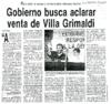 Gobierno busca aclarar venta de Villa Grimaldi