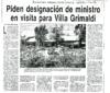 Piden designación de ministro en visita para Villa Grimaldi